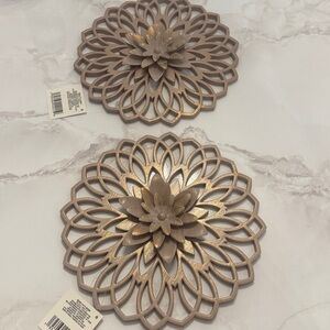 Gold and Tan Decorative Wall Art
